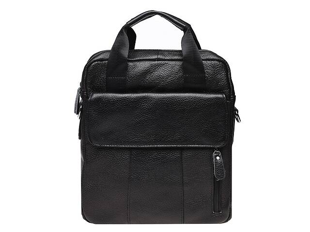 Мужская кожаная сумка Borsa Leather K18863-black