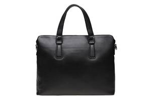 Мужская кожаная сумка Borsa Leather k19152-1-black