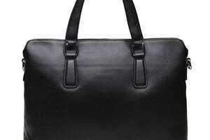 Мужская кожаная сумка Borsa Leather k19152-1-black