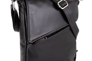 Мужская кожаная сумка через плечо GA-1302-4lx TARWA 22 × 25.5 × 4 Черный
