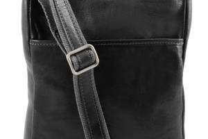Мужская кожаная сумка через плечо Tuscany Leather TL141300 JASON Черный