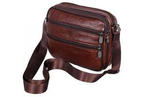 Мужская кожаная сумка DV-BAGS JZ NV2355-BR коричневая
