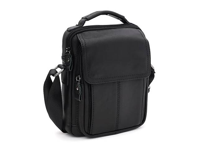 Мужская кожаная сумка Keizer K1337bl-black