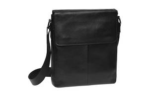 Мужская кожаная сумка на плечо Borsa Leather K18168-black