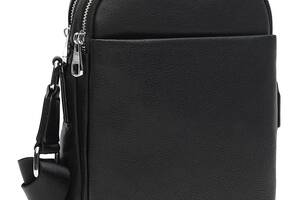 Мужская кожаная сумка Ricco Grande K12141bl-black