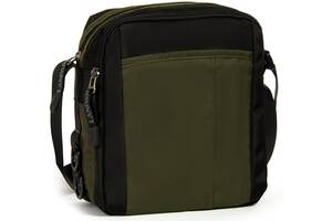 Мужская наплечная сумка планшетка Lanpad Хаки (LAN82013 green)