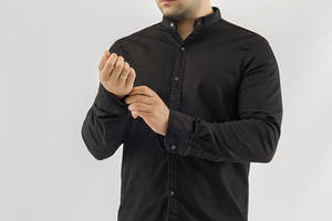 Мужская рубашка L черный Figo ЦБ-00227207