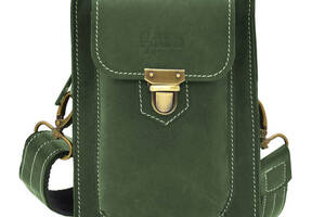 Мужская сумка чехол через плечо поясная TARWA RE-0075-3md Зеленая