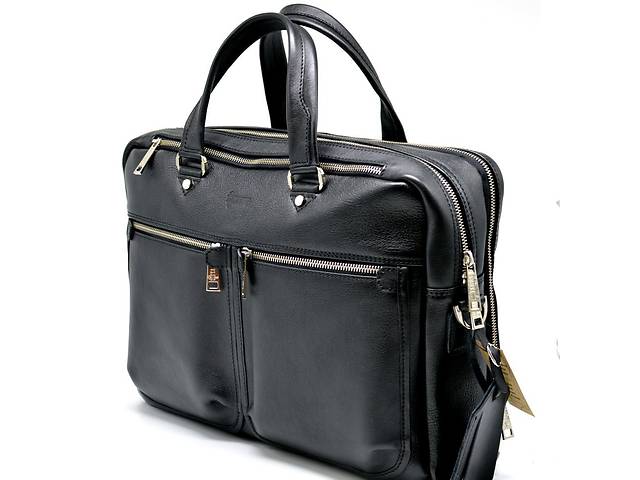 Мужская сумка для документов и ноутбука из натуральной кожи TARWA TA-4664-4lx Черный