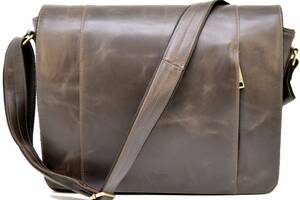 Мужская сумка-почтальон из натуральной кожи GС-7338-3md TARWA темно-коричневый