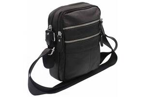 Мужская сумка из натуральной кожи DV-BAGS JZ NV3924-1BL черная