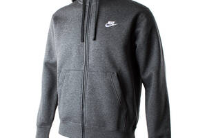 Мужская Толстовка Nike M NSW CLUB HOODIE FZ BB Черный L (7dBV2645-071 L)