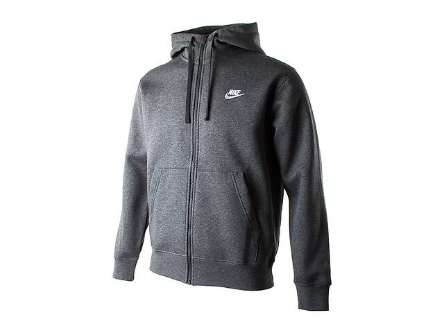 Мужская Толстовка Nike M NSW CLUB HOODIE FZ BB Черный XL (7dBV2645-071 XL)