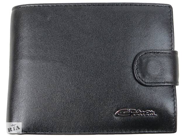 Мужское кожаное портмоне со съемным картхолдером Giorgio Ferretti Черный (GF005A2)