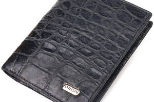 Мужское портмоне из натуральной фактурной кожи CANPELLINI 21502 Черное