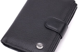 Мужской бумажник из натуральной кожи ST Leather 22467 Черный