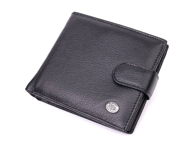 Мужской бумажник из натуральной кожи ST Leather 22553 Черный