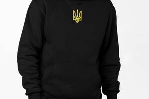 Мужской худи теплый Mishe с гербом XL Черный (1983488588)