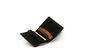 Мужской кошелёк кожаный на кнопке Wallet Square (as120101) Чёрный