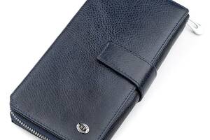 Мужской кошелек ST Leather ST128 кожаный Синий (18454)