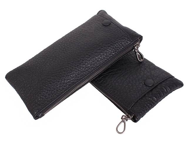 Мужской кожаный клатч-кошелек LA8015-3BL черный