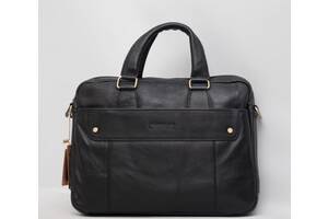 Мужской кожаный (кожа натуральная) портфель / сумка с отделом под ноутбук
