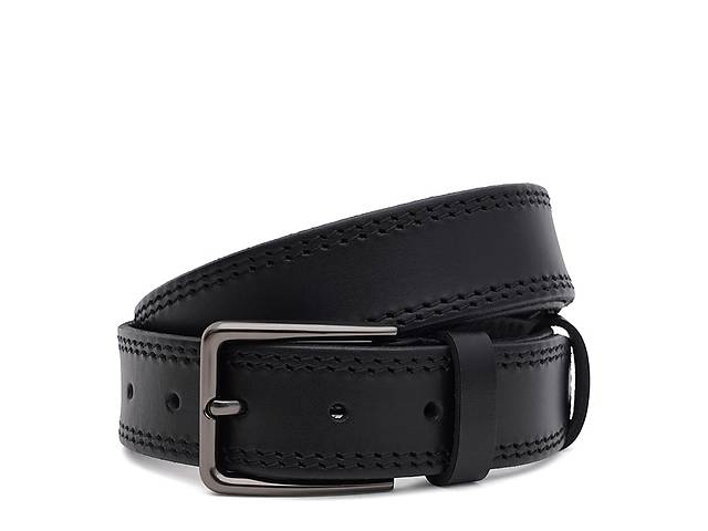 Мужской кожаный ремень Borsa Leather 150v1fx74-black