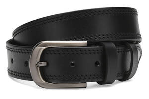 Мужской кожаный ремень Borsa Leather Cv1gnn15-125 черный