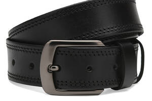 Мужской кожаный ремень Borsa Leather Cv1gnn17 черный