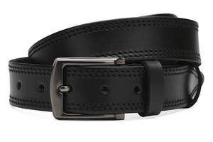 Мужской кожаный ремень Borsa Leather Cv1gnn18 черный