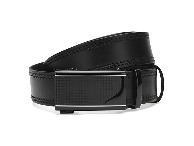Мужской кожаный ремень Borsa Leather Cv1gnn21-125 черный