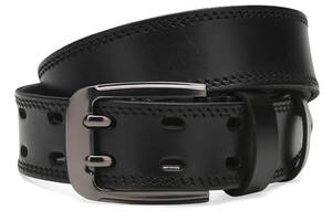 Мужской кожаный ремень Borsa Leather Cv1gnn27-115 черный