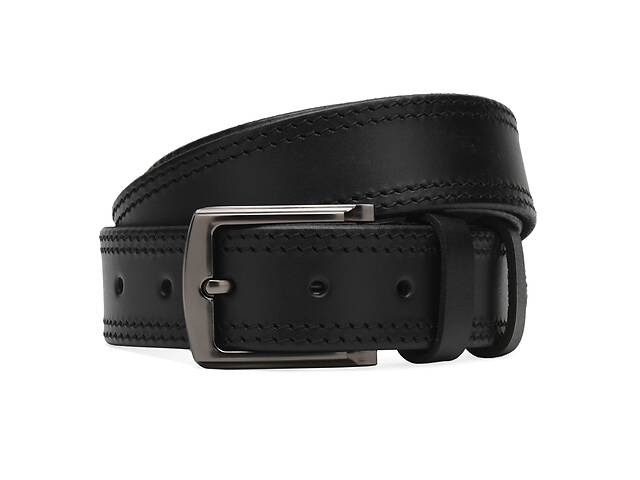 Мужской кожаный ремень Borsa Leather Cv1gnn3a-125 черный