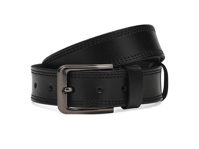 Мужской кожаный ремень Borsa Leather Cv1gnn5a-115 черный