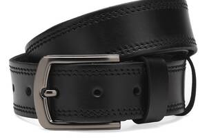 Мужской кожаный ремень Borsa Leather Cv1gnn7-115 черный