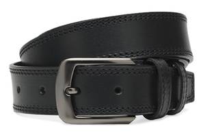 Мужской кожаный ремень Borsa Leather Cv1mb15-125 черный