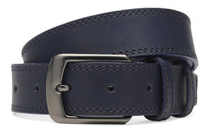 Мужской кожаный ремень Borsa Leather Cv1mb17-115 синий