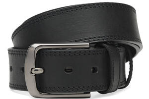 Мужской кожаный ремень Borsa Leather Cv1mb20-115 черный