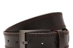 Мужской кожаный ремень Borsa Leather V1115FX12-brown