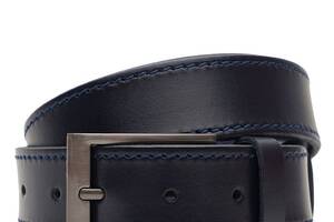 Мужской кожаный ремень Borsa Leather V1115FX13-navy синий