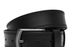 Мужской кожаный ремень Borsa Leather V1115FX20-black