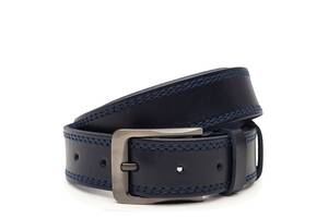 Мужской кожаный ремень Borsa Leather V1115FX42-navy синий