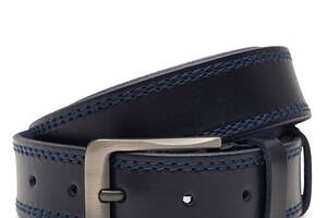 Мужской кожаный ремень Borsa Leather V1115FX42-navy синий