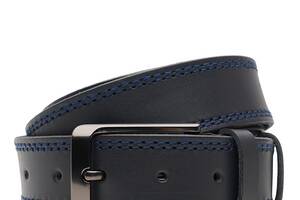 Мужской кожаный ремень Borsa Leather V1115FX48-navy синий