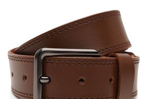 Мужской кожаный ремень Borsa Leather V1115FX51-brown
