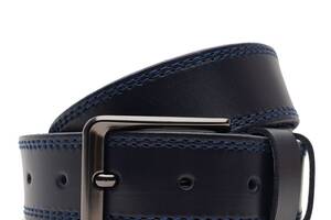 Мужской кожаный ремень Borsa Leather V1115FX56-navy синий