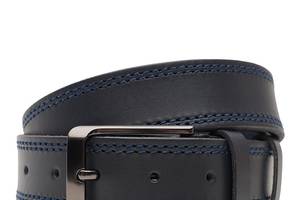 Мужской кожаный ремень Borsa Leather V1125FX48-navy синий