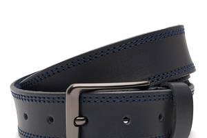 Мужской кожаный ремень Borsa Leather V1125FX56-navy синий