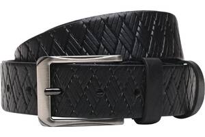 Мужской кожаный ремень Borsa Leather v1dp51 черный
