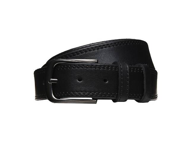 Мужской кожаный ремень Borsa Leather v1n-gen35R-125x2 черный
